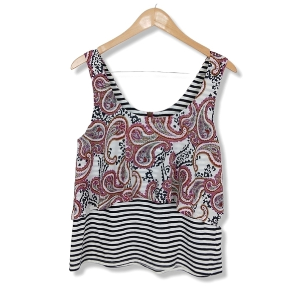 Anthropologie Meadow Rue Mix Media Tank Top Size Medium - Picture 6 of 9